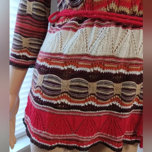 Vintage 60s 70s Colors Loose Knit Sweater - Picture 6 of 16